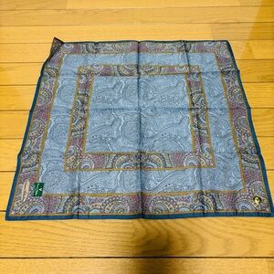 Giovanni Valentino Paisley Patterned Cotton Handkerchief/Bandana Scarf 47cm